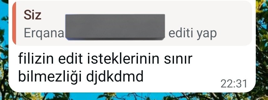 Öyle bir şey istedi ki