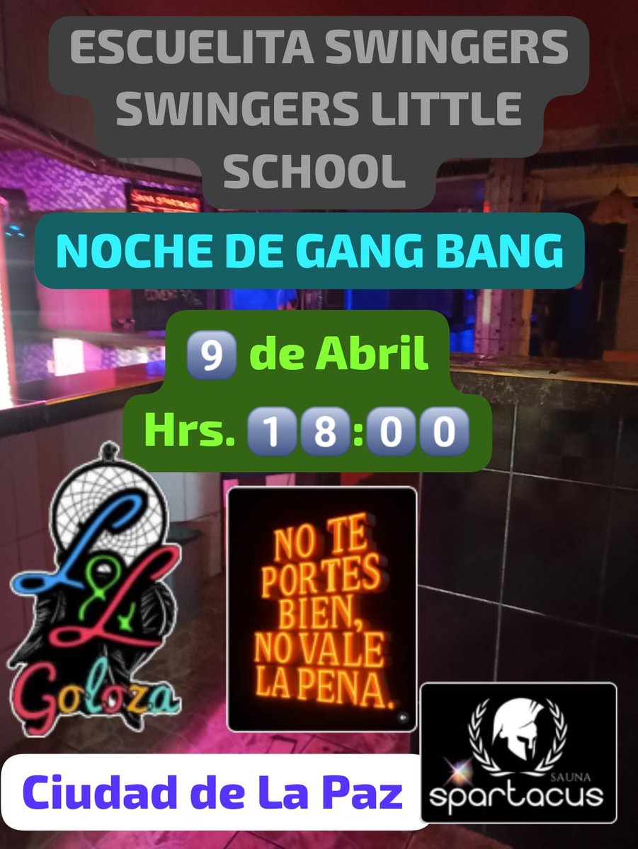 Demi_Remie's tweet photo. 🎉🎊🎉🎊
*ESCUELITA SWINGERS*
*SWINGERS LITTLE SCHOOL*
                      
 *NOCHE DE GANG BANG*
🔴 No te pierdas esta oportunidad de pasarla super con juegos y podrás aprender tu rol y como estar con otras personas y perder esos nervios q asustan 
Ciudad de la paz https://t.co/TAkFm29onR