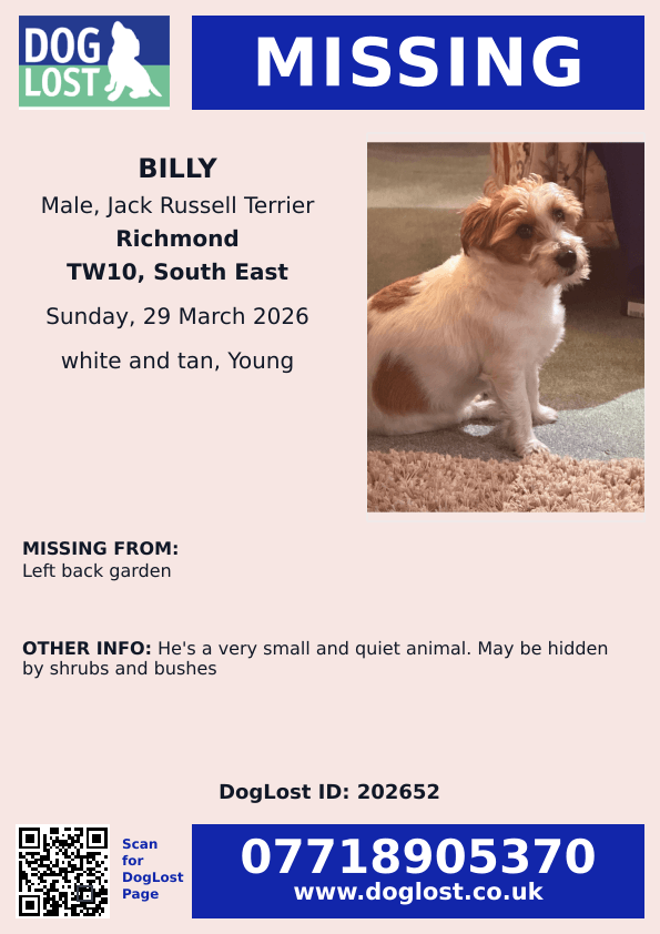 Missing Pets GB tweet media