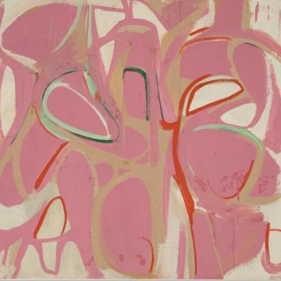 🎨 Elaine de Kooning, married to Willem.  “Untitled”