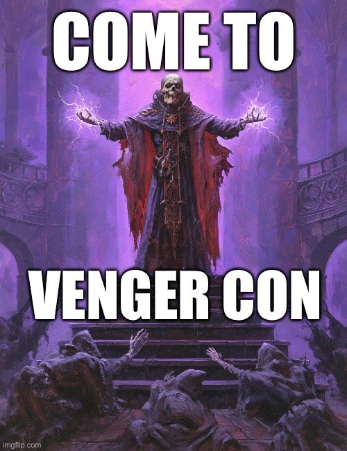 TheBillAllan's tweet image. Looking for a convention focused on gaming without any distractions?  Normal people playing a variety of old school and indie games? Check out the most exclusive micro convention in the Midwest. July 17-19, 2026.

tinyurl.com/VengerConV

#tabletopgaming #TTRPG #ttrpgs #OSR
