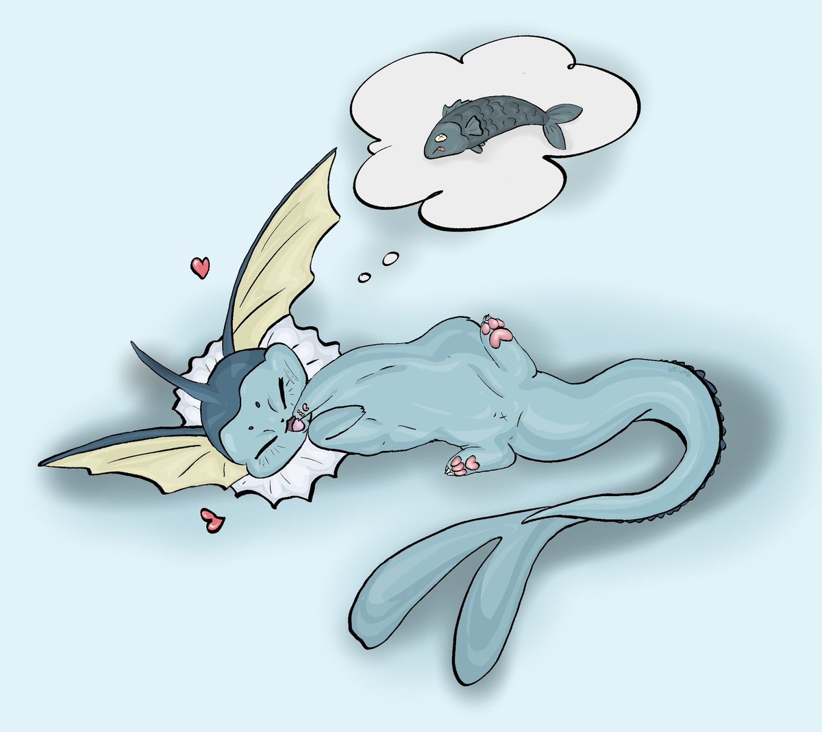 VelunaK's tweet photo. 💧🐟💙

#PokemonArt #Evoli #Eevee #WaterPokemon
#Aquarell #WatercolorArt #TraditionalArt
#CuteArt #CreatureDesign #ArtOnX https://t.co/Dss6rn7rzu