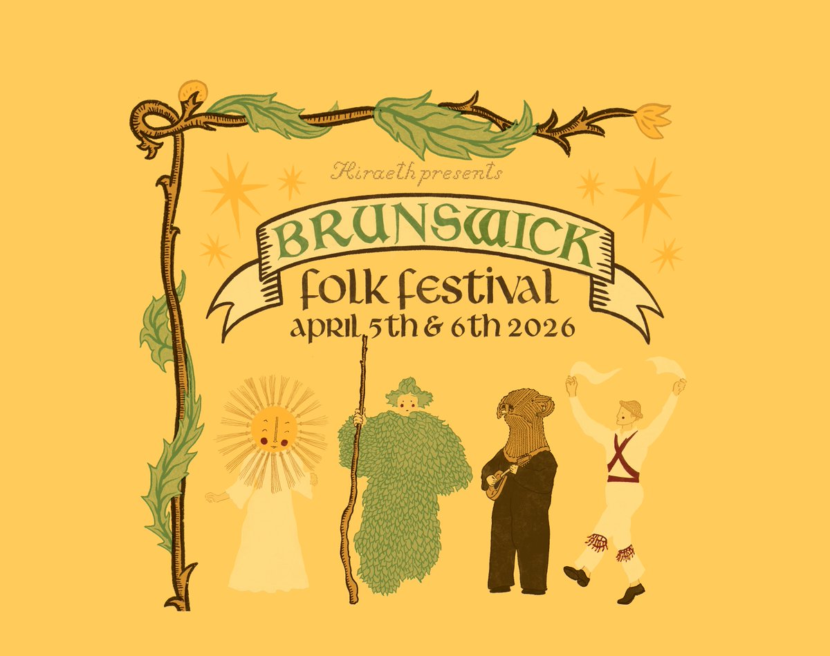 Brunswickpub's tweet photo. The Brunswick Folk Festival 
Sunday, 5th - Monday, 6th April

Two days of incredible folk music in Hove.

Featuring Jon Wiks, Cara Elin, Belver and so many more!

https://t.co/q6e5u0HSKG https://t.co/NdaNuWYvyx