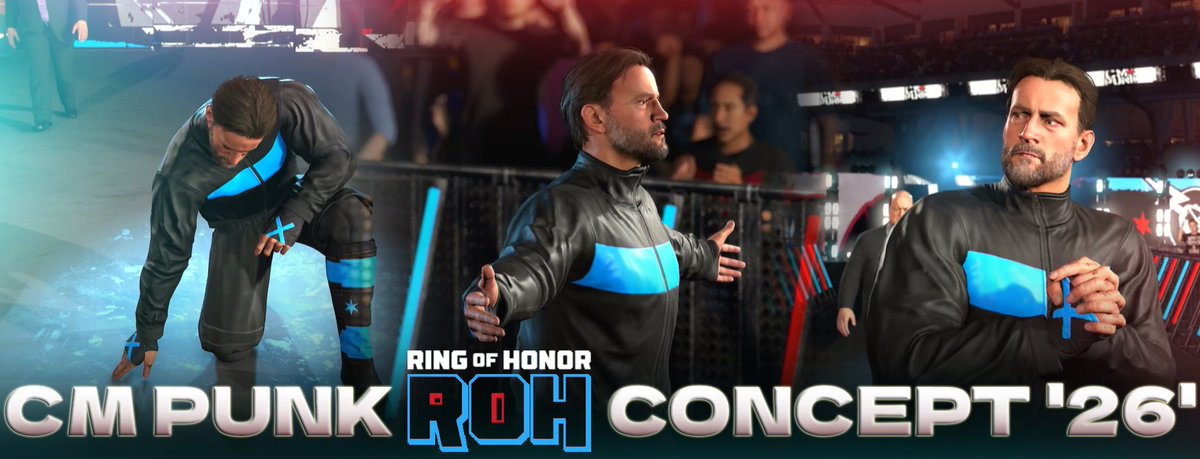 Kian_Kreates's tweet photo. CM Punk ROH Concept attire out now! 

Available on Xbox Community Creations!

Tags: CMPUNK, ROH, KianKreates 

First ever Major Upload hope you Guys like Dm me for some other cool Concept Attires #WWE2K26 https://t.co/N6Yt0co1yB
