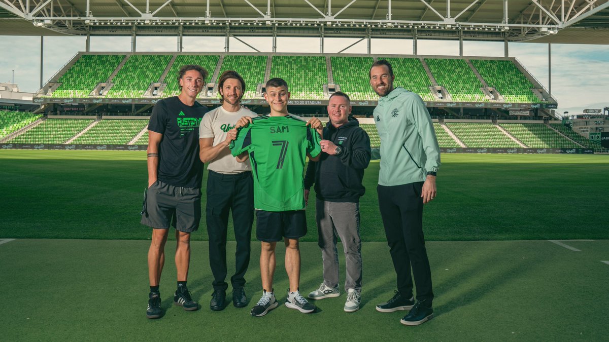 AustinFC's tweet photo. Cue the VERDE smoke! 💚🖤

Introducing our 2026 Austin FC Unified Team! https://t.co/4ZslFrDsIt