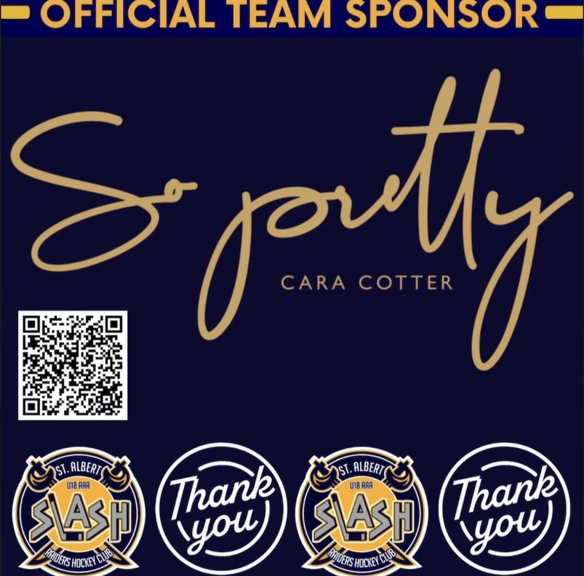 stalbert_slash's tweet photo. Thank you to our team and player sponsors for an incredible season of support 💙💛 https://t.co/Xurv232rhM