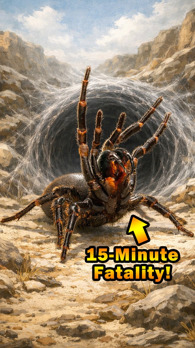 The 15-Minute Death Countdown ⏱️💀 #shorts youtube.com/shorts/A_MoGTi… via <a href="/YouTube/">YouTube</a> #spider #funnelweb #deadlyanimals #natureismetal #deadlynature #youtubeshorts #nature