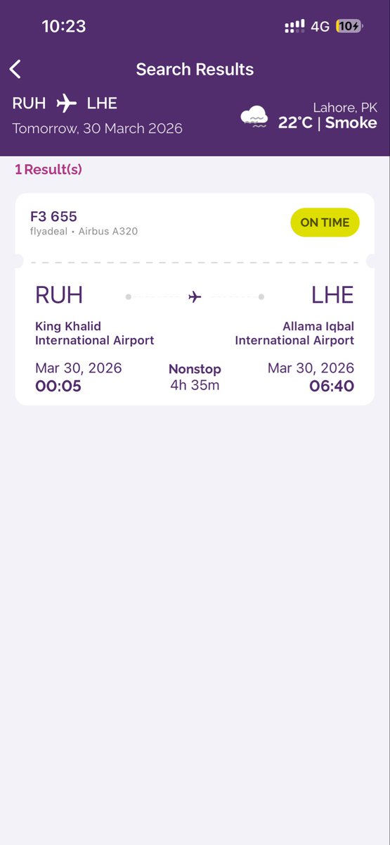 omii1599511's tweet photo. @flyadeal flyadeal @GACA_GOV @almosafer
🚨 URGENT: INVOLUNTARY DENIED BOARDING + CHILD VISA EMERGENCY
I am a mother traveling with 2 toddlers (born Sep 2022). Here is what @flyadeal did to us tonight:
❌ CONFIRMED booking on F3-655 RUH→LHE 30 March 00:05 (reference provided to airline via email)
❌ At 9:06PM — less than 3 HOURS before departure — moved to 13 APRIL without consent
❌ Flight F3-655 was ON TIME — it operated tonight
❌ At 10:34PM @flyadeal was selling seats on MY flight for SAR 2,269 — ‘1 seat left’
❌ I went to the airport. Staff said ‘call or visit office’
❌ My son’s Saudi visa expires TOMORROW 31 March 2026
They bumped a mother and two toddlers from a confirmed flight — then resold those seats at 5x the price — leaving my minor child facing visa overstay through no fault of our own.
I have FULL documented evidence with timestamps:
📸 Original confirmed booking
📸 9:06PM SMS notification
📸 Flight showing ON TIME on their own app
📸 SAR 2,269 resale screenshot with ‘1 seat left’
📸 Child visa expiring 31 March
@GACA_GOV @GACACare this is a formal public notification of passenger rights violation. Complaint being filed at https://t.co/IAzmuBoCFu
@flyadeal formal email sent. I demand response within 24 hours.
No family should face this. Please RT 🔁
