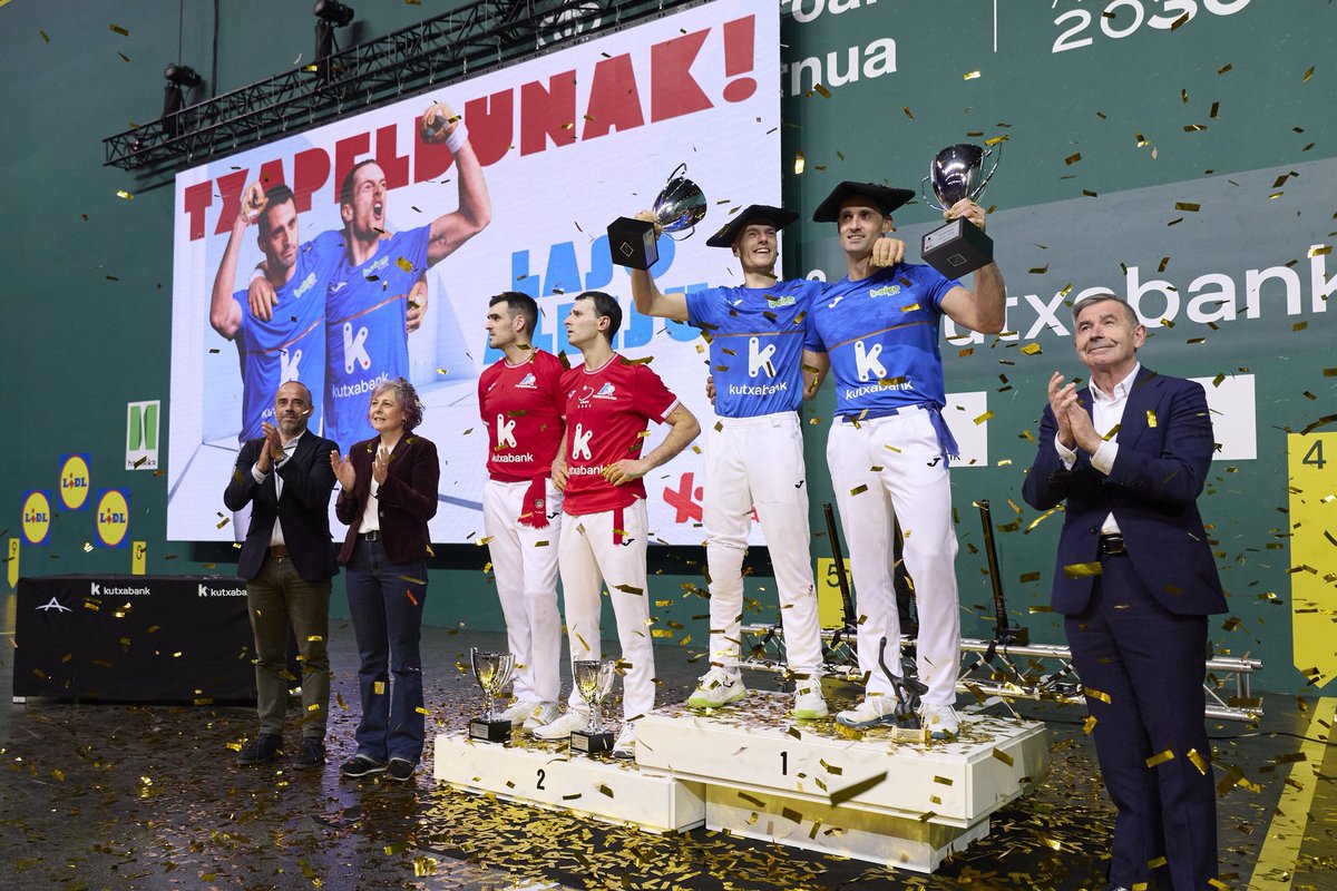 🏆👏 ¡Queremos felicitar al pelotari navarro Unai Laso por haberse proclamado campeón del Campeonato de Parejas junto a Jon Ander Albisu!

También queremos felicitar al navarro Joseba Ezkurdia por el subcampeonato y la gran final.

Zorionak! 

📸 <a href="/deporte_na/">Deporte - Kirola</a>