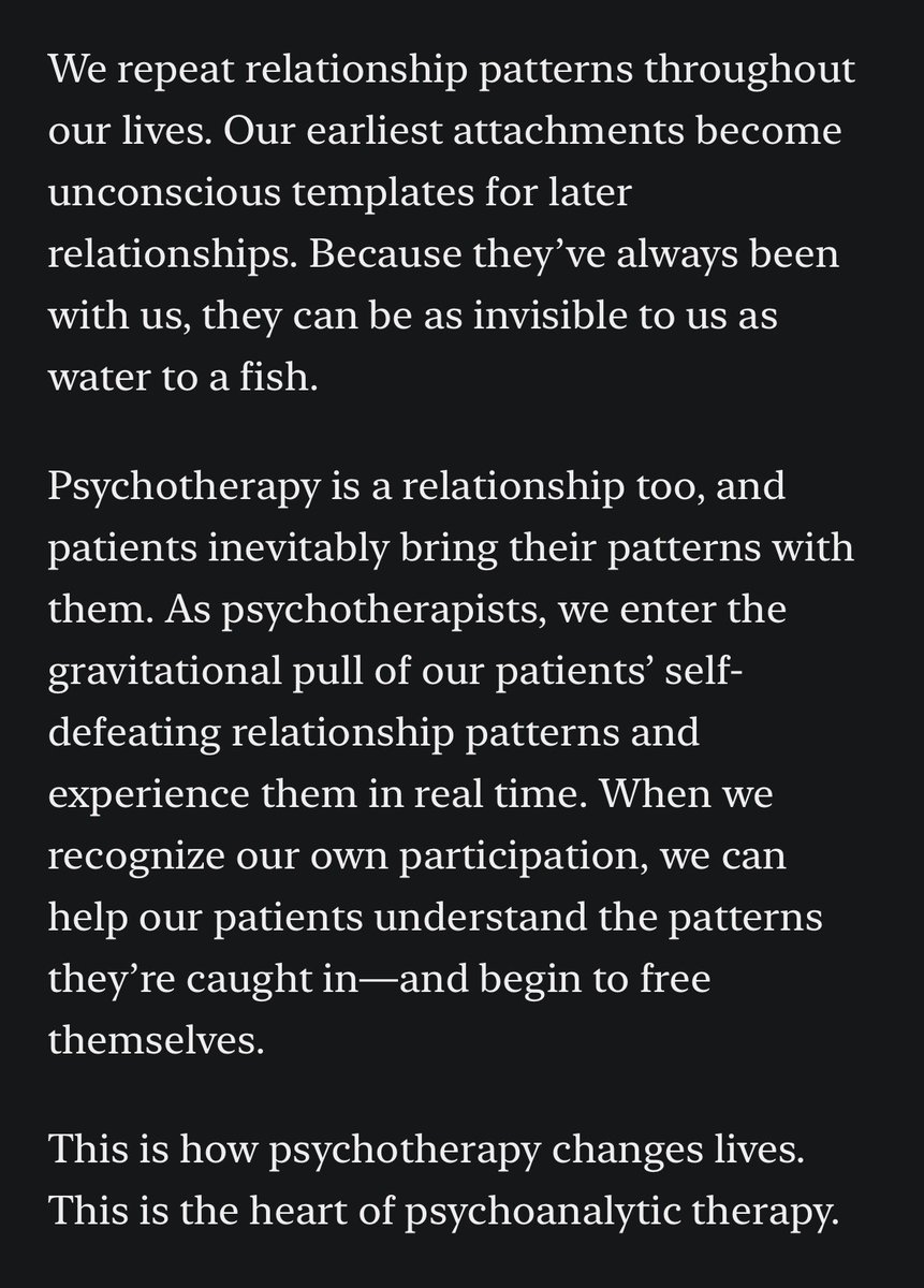 sondering__'s tweet photo. Going to the gym can’t do this. Nutrition can’t do this. Talking to friends can’t do this. Touching grass can’t do this. Reading self-help books can’t do this.

Only (competent) psychotherapy can do this. https://t.co/fxZX5zegCp