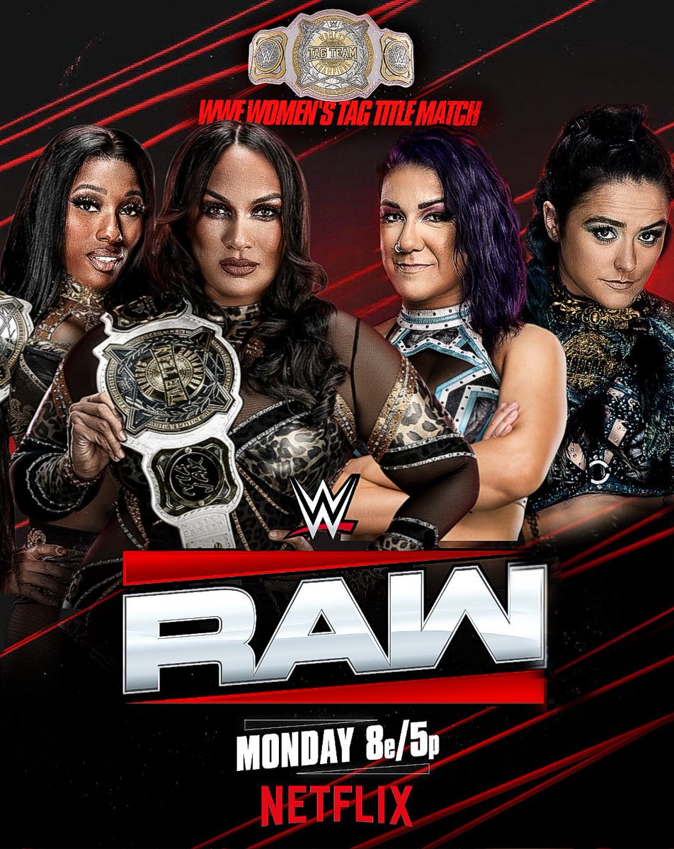 Rendabankzz's tweet photo. Who do we got winning here tomorrow night??

#WWERAW 

@lashlegendwwe 
@LinaFanene 
@itsBayleyWWE 
@Real_Valkyria https://t.co/AHVzhPvqAo