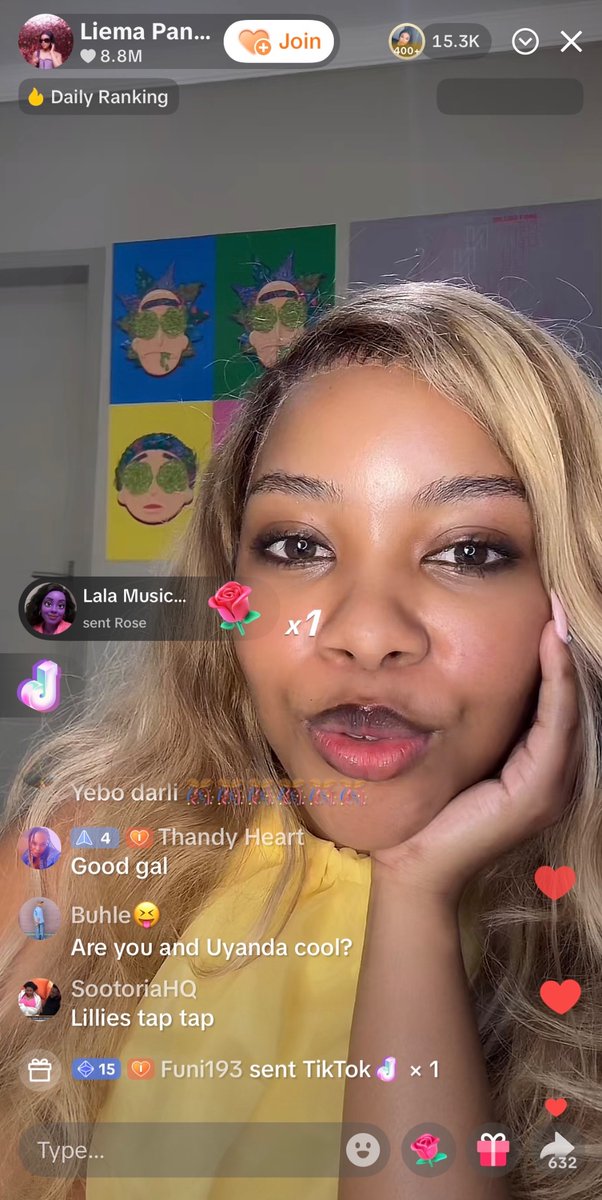 Asa68635987's tweet photo. Big Brother Mzansi season 6 winner is live on Tik Tok 🥹🌸

#LiemaPantsitakingover 
#LiemaPantsi 
#BellsNWhitles https://t.co/JcxAteKjeo