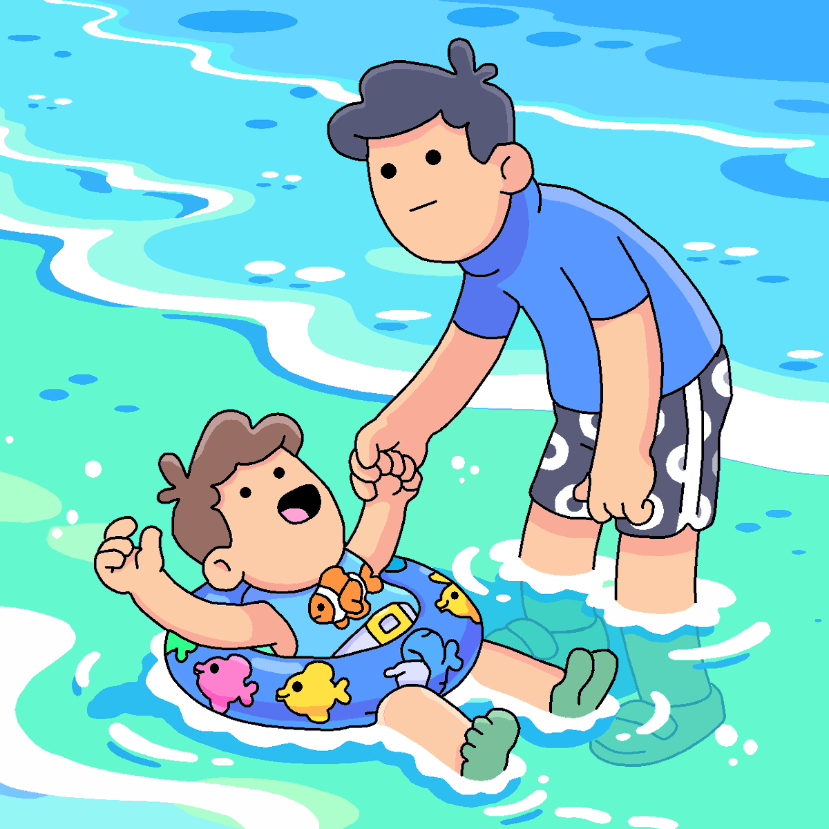 SevenKhan3434's tweet image. Every moment with him…
is the most valuable thing in the world 🌊👶
I just wish time would slow down
#fatherhood #family #dadlife #memories #sea #love