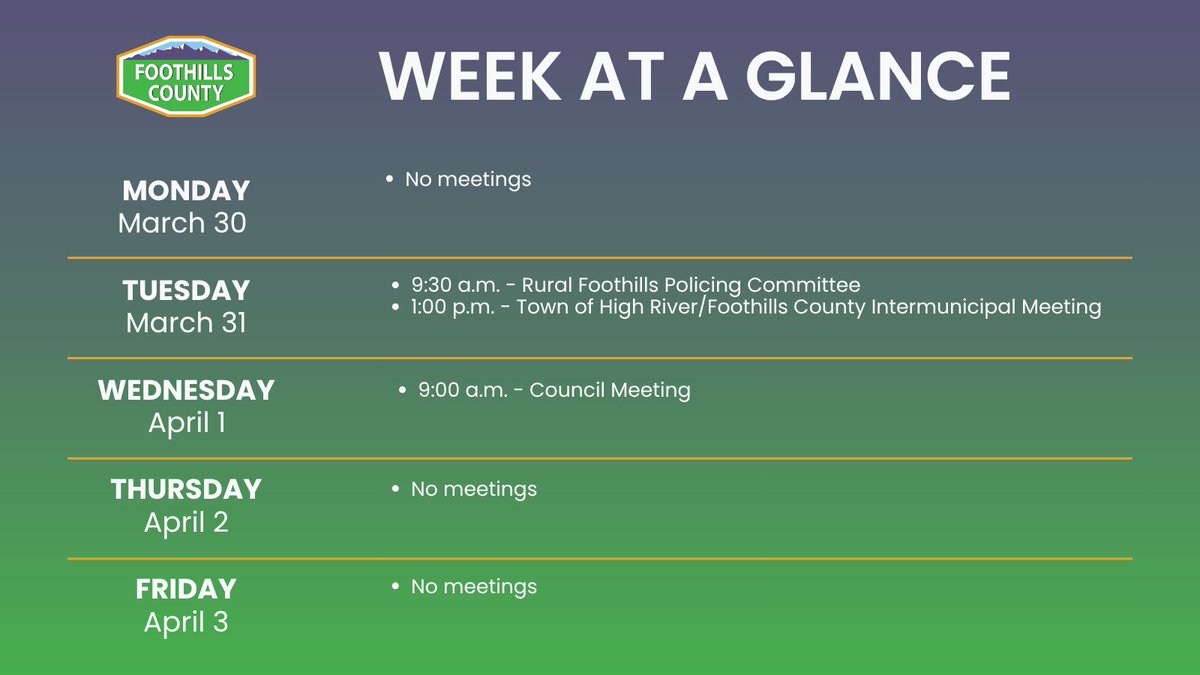 Foothills County tweet media