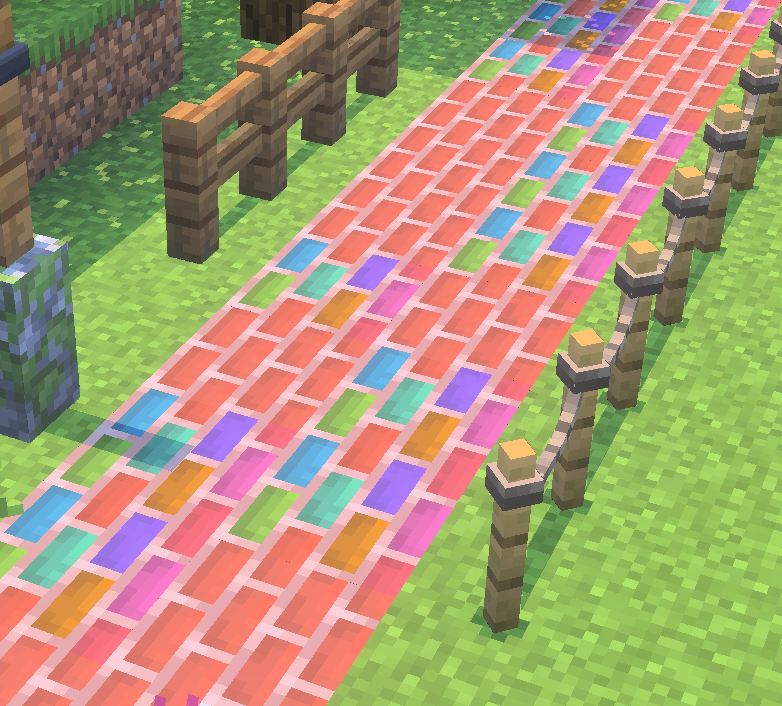 pleinair1212's tweet photo. 毎日新ブロック追加269日目【カラフルレンガブロック】
   #Minecraft #Blockbench https://t.co/Tj4bEMhv6a