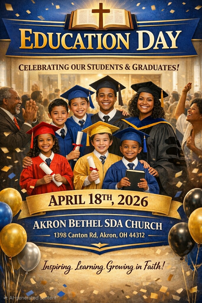 BethelSDAC's tweet photo. #EducationDay #FaithAndLearning #ChurchFamily #CelebrateSuccess #AkronBethel #ChristianEducation #NextGeneration #GrowingInFaith
🎓✨ Education Day 2026 ✨🎓
Join us as we celebrate the incredible journey of learning—honoring our students and graduates! https://t.co/ZNiM9ArHvl