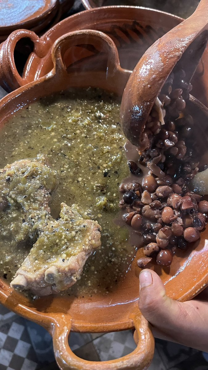 MiguelConde75's tweet photo. Carne de puerco en salsa de chumiles (jumiles - insecto comestible) con frijolitos de la olla | HISTORIAS DE SABOR| Así se preparan los Chumiles en salsa verde: tradición viva de México https://t.co/VEgwxe1s3j https://t.co/ydFxgG9cLz