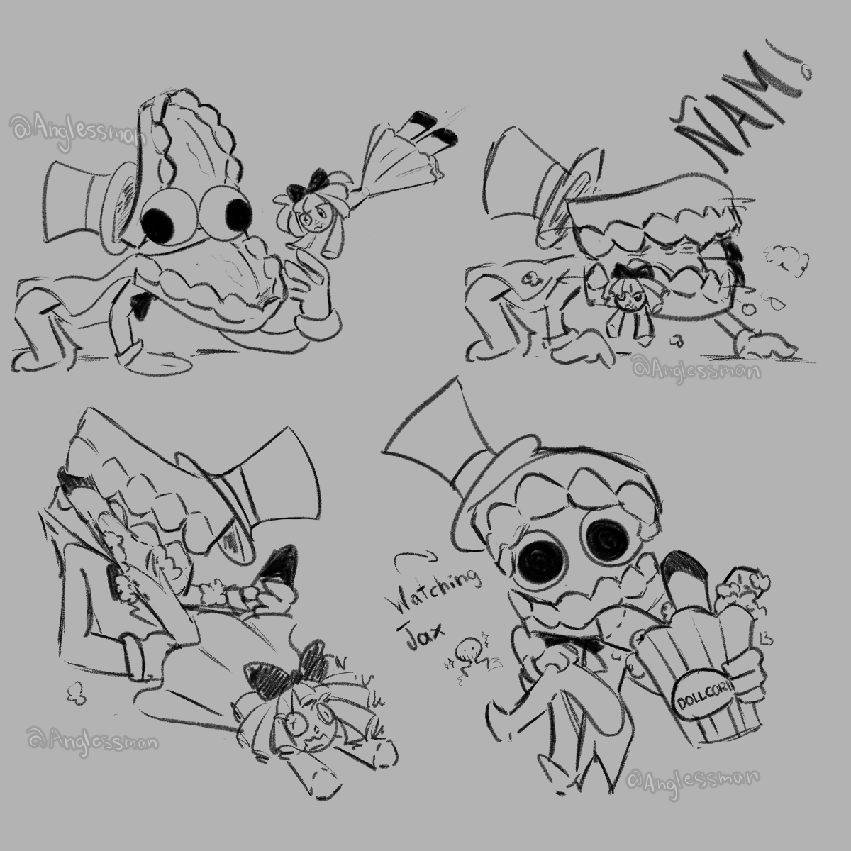 anglessman's tweet photo. Caine turned into a dog or smth
#tadc #ragatha #caine #glitchproductions #sketch https://t.co/B10CHx0LJI