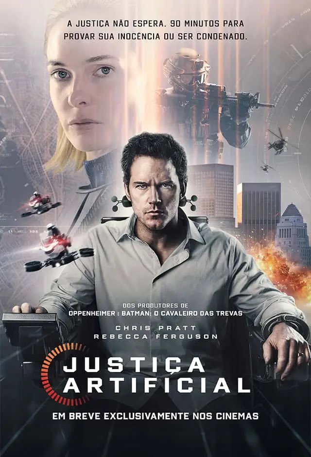 Justiça Artificial! Que filme excelente! Um drama investigativo q retrata o uso de inteligência artificial pela justiça. Pode parecer futurístico, mas já é uma realidade e serve como reflexão para que possamos compreender o uso de IA aliada as ações humanas e os riscos inerentes.