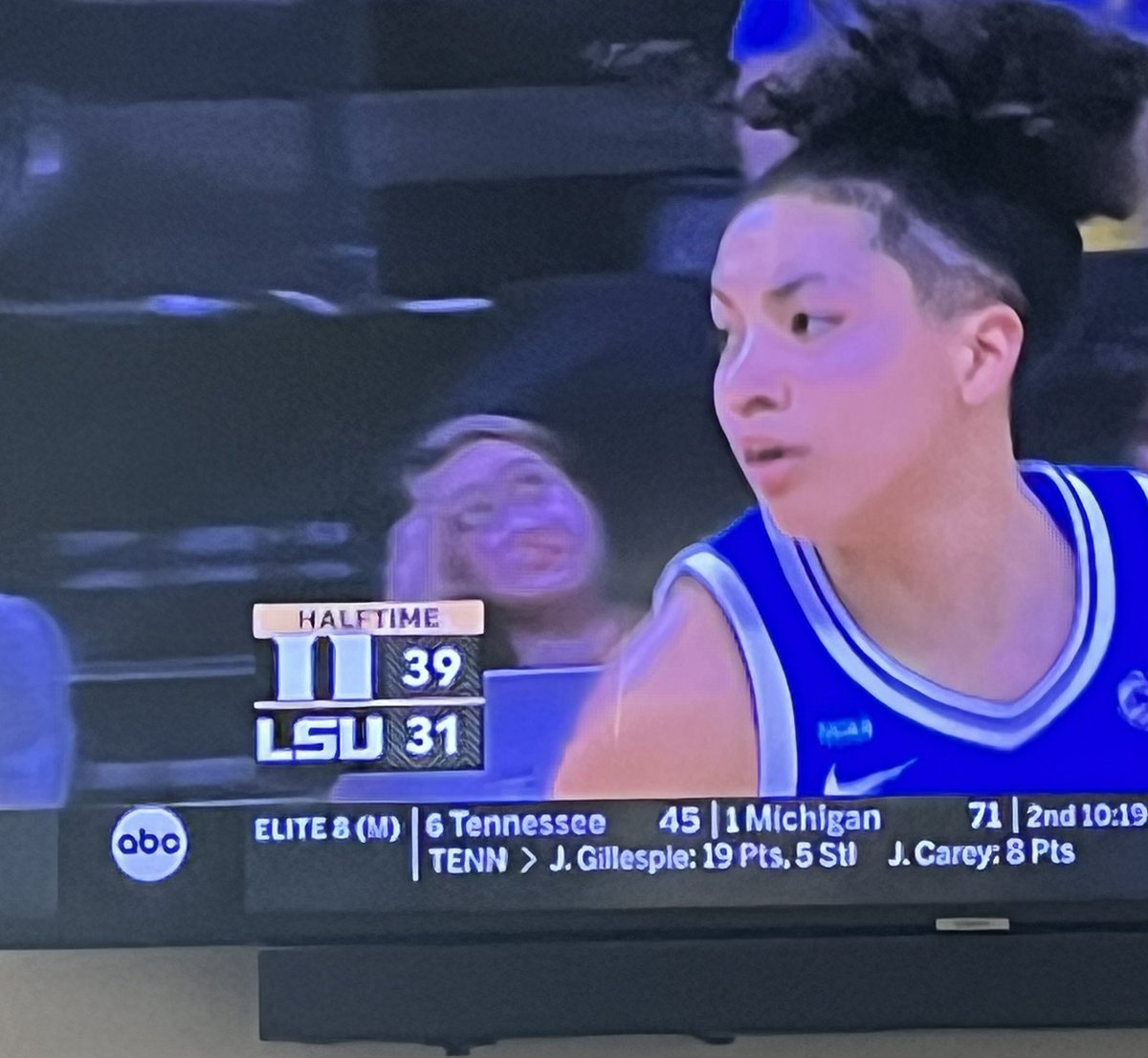 ModernBarkeep's tweet photo. Don’t let @espn fool you today with their graphics tricks—it’s @DukeWBB vs @UCLAWBB .  That Louisiana team lost on Friday. https://t.co/AnevNtGLxT