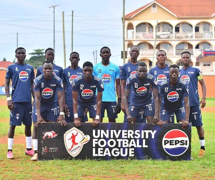 Sports256Media's tweet photo. UNIVERSITY FOOTBALL LEAGUE

Quarterfinal 4 (1st leg)

FT
● Kumi University 1-1 YMCA 
⚽️ Luggya Ashiraf

⚽️ Muge Cuthbert

@uflug @RedRhinoUG 
#UFLUG #ThirstyForMore #PepsiUFL #VarsitySportsUganda
#UniversityFootballLeague #Sports256MediaUpdates https://t.co/O2xS6bgkvG
