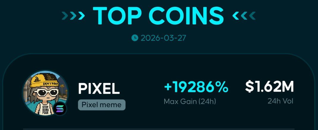 🎩Meme: $PIXEL  
Meme History: Pixel art images posted by the White House’s official X account sparked a wave of derivative memes, with $PIXEL gaining the most traction.   

👉🏽 pixel.coinsol.life

Throughout the day, gold-themed memes gained momentum online
#bbvipal5
