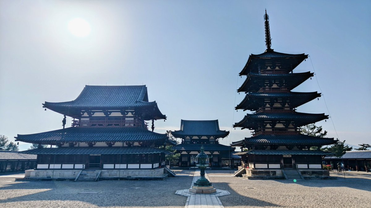 168bluestar's tweet photo. #法隆寺   壮麗な西院伽藍 https://t.co/DTIOlMmMPQ