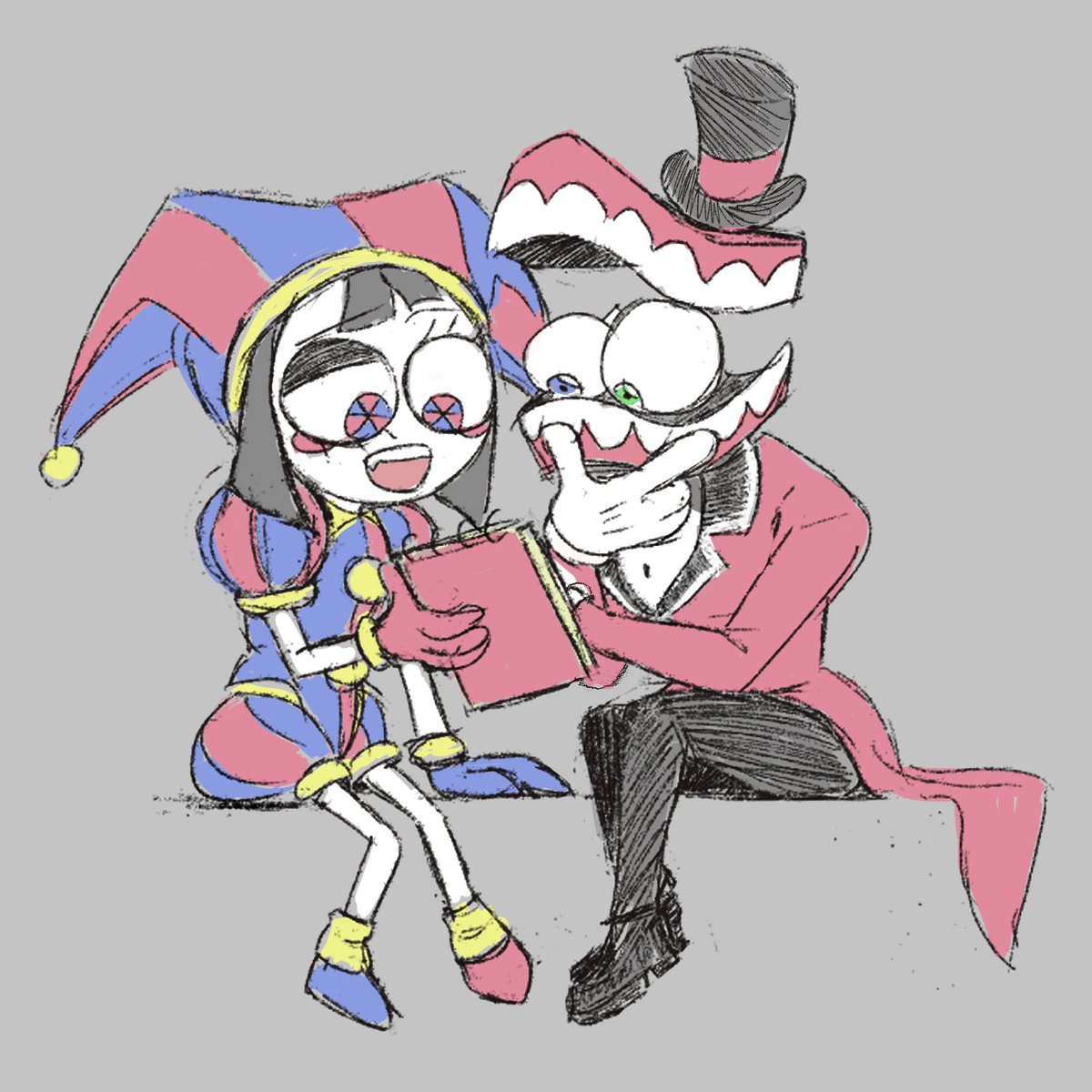 Pomni helping Caine with some ideas #showtime #tadc