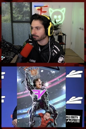 ACHES' cam on The Flank after FaZe beat OpTic 😭