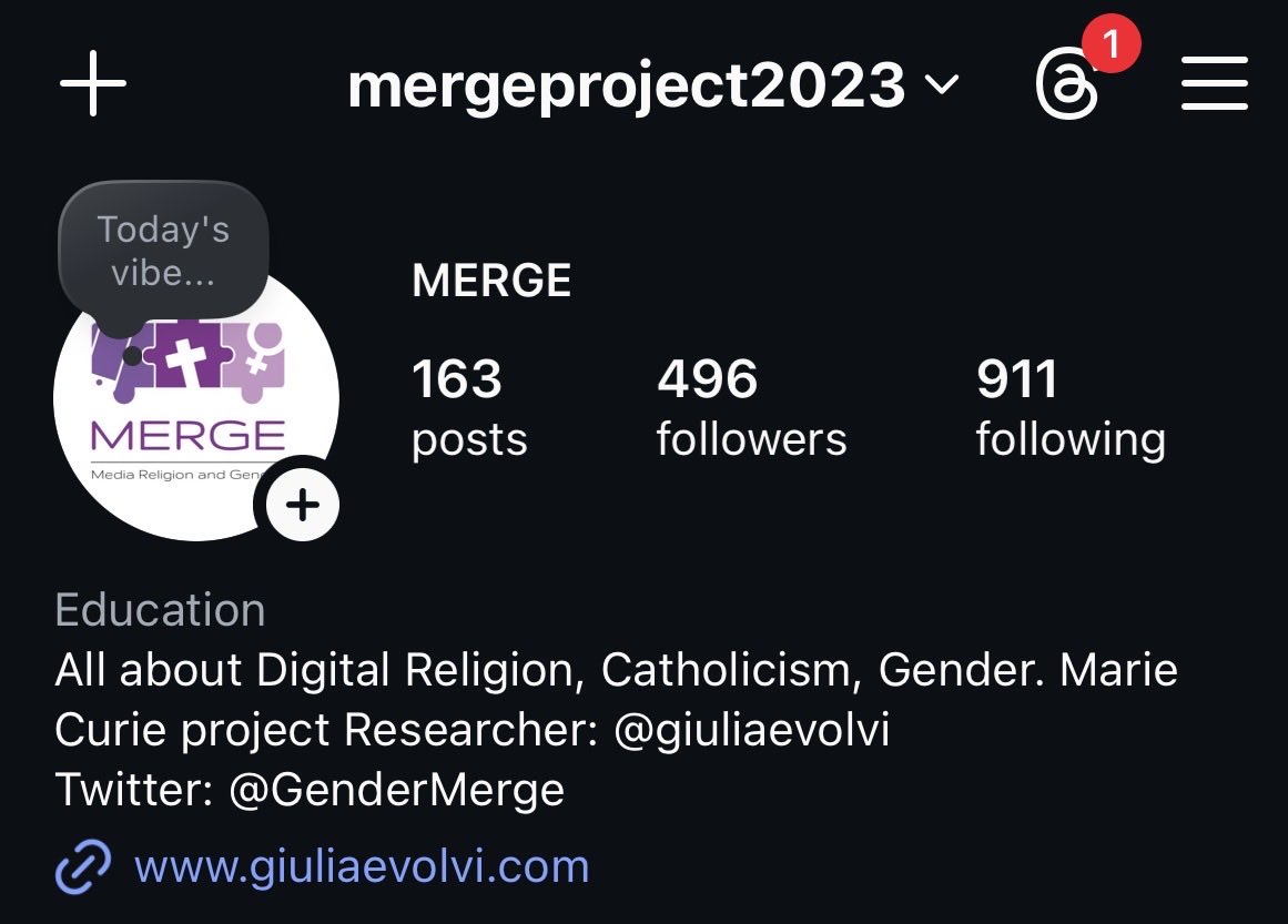 MERGE digital religion & gender tweet media