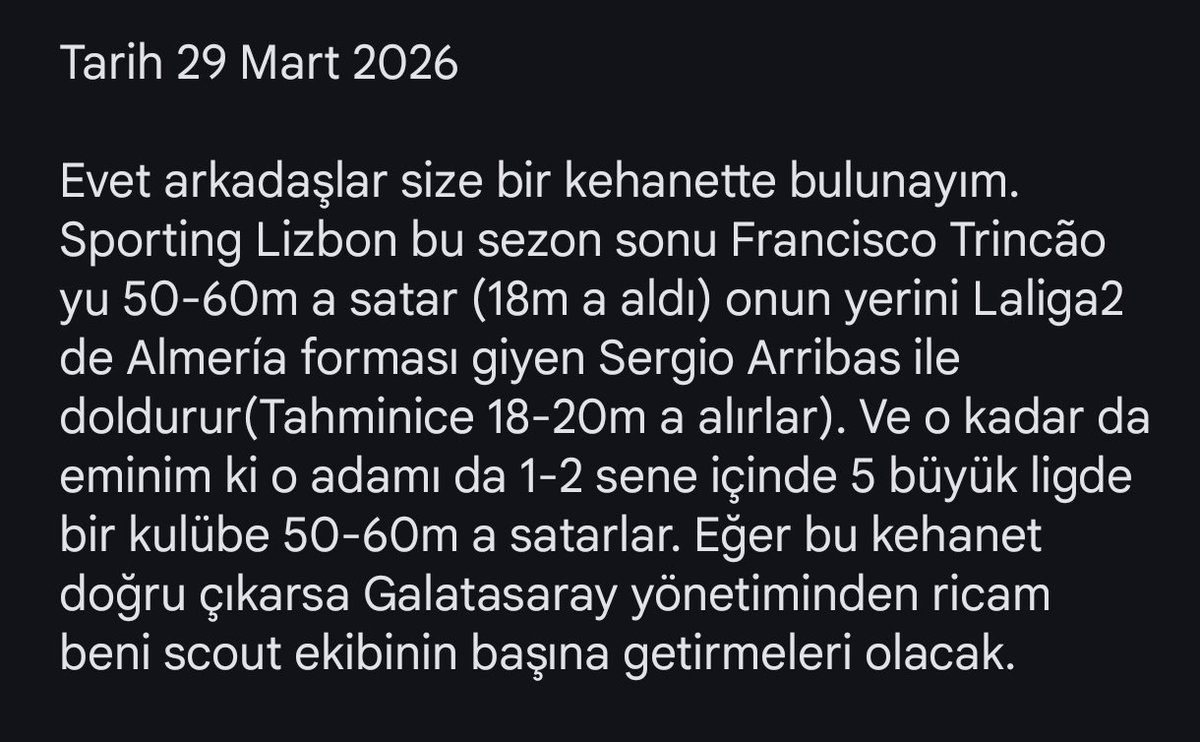 Tarihe not düşülsün...