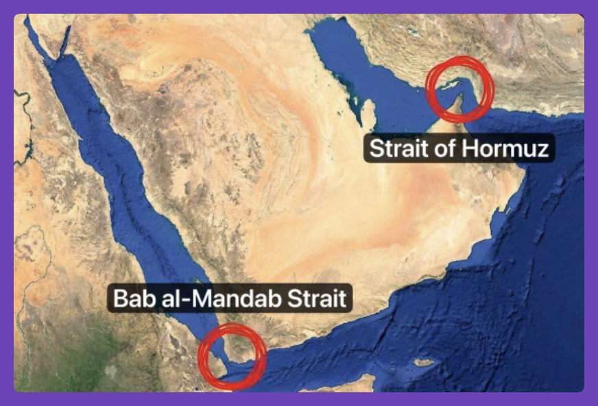 💥BREAKING: Die jemenitische Houthi-Gruppe, ein Verbündeter des Iran, erklärt sich bereit, in den Iran-Krieg einzugreifen, falls neue Verbündete den USA und Israel beitreten oder falls das Rote Meer für Angriffe auf den Iran genutzt wird.

Beiden Straßen sind etwa 25% des Öls!
