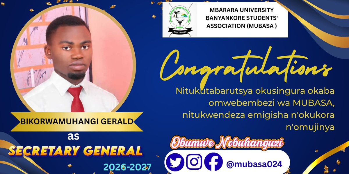 Mbarara Univ Banyankore Students' Assoc , MUBASA tweet media