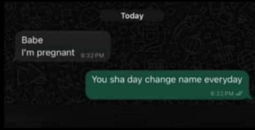 My babe just dae change name as she like.