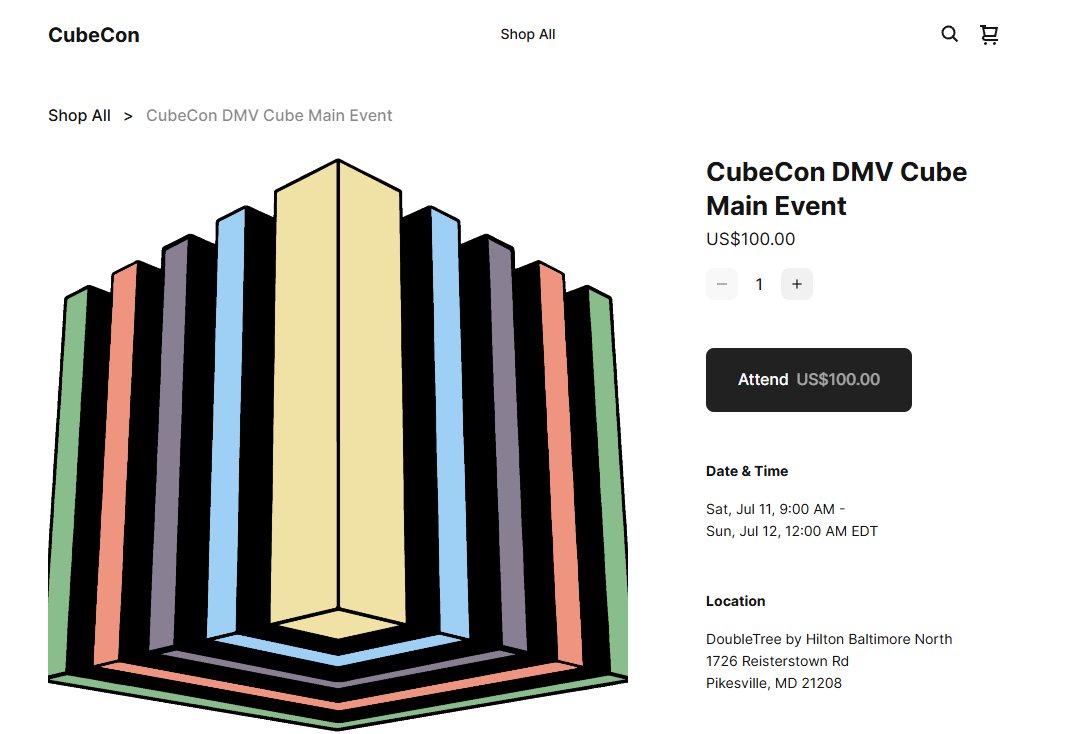 CubeCon (DMV July 11-12 - Baltimore, MD) tweet media