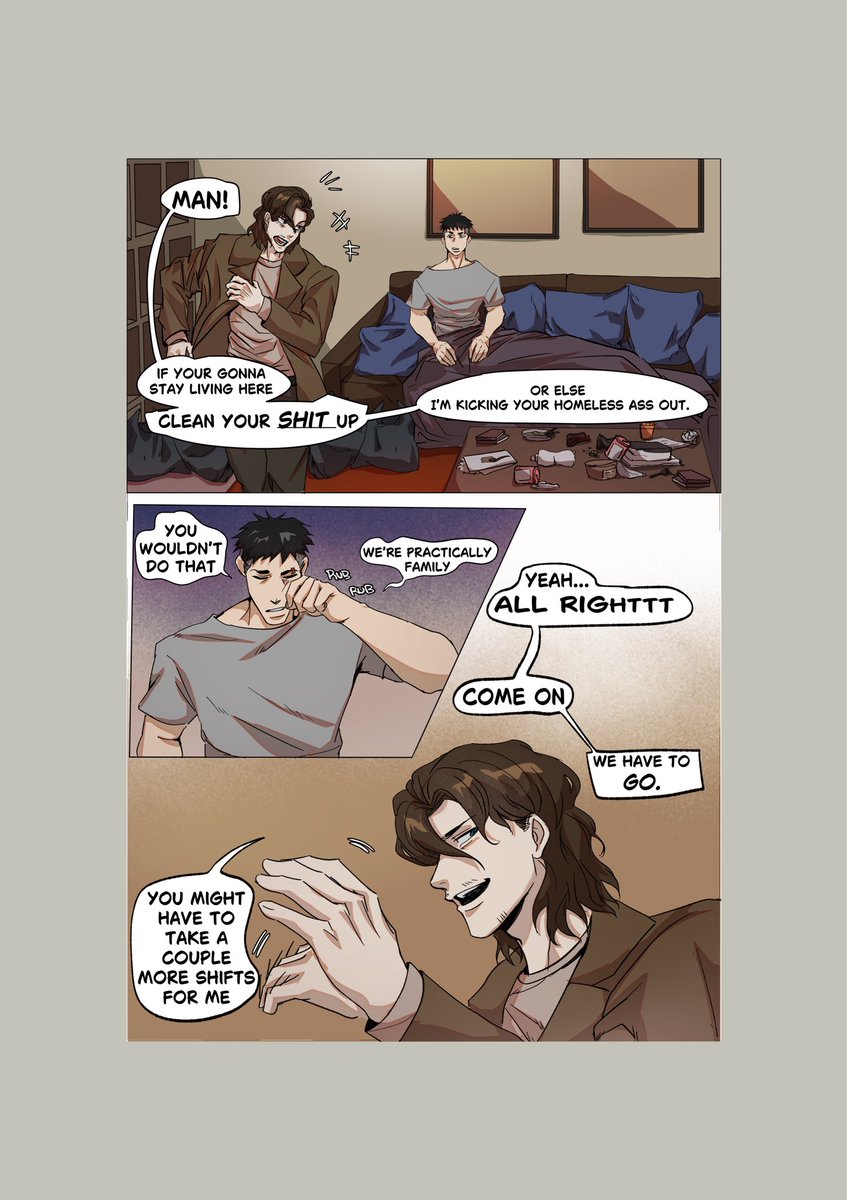 SavoryDeadEye's tweet photo. Comic pages 1-4 of “THE CURE THAT KEEPS US ALIVE” 

This comic is still in them making but the first whole chapter will be soon posted on webtoon.

Pages 5- 9 are already posted on my Patreon.

#comic https://t.co/11CT8eHHpL