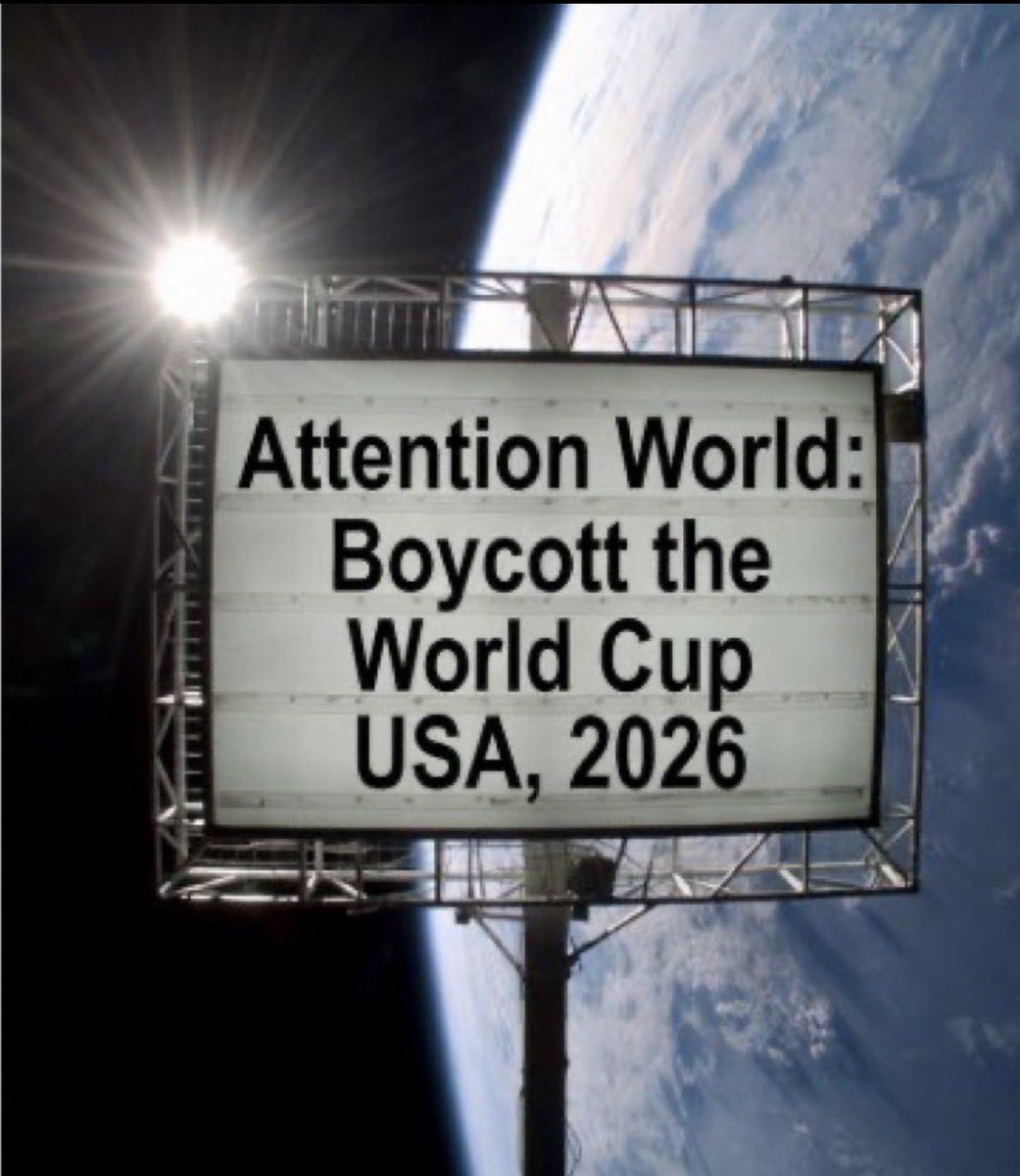 poveysd's tweet photo. Time to stand up and be counted the world cup cannot take place in the united states of anarchy. If it goes ahead in the USA ,I for one will not watch ,listen or follow the competition #boycottheworldcup #cancelworldcup #FootballFans #football https://t.co/DXrhVsD3BN