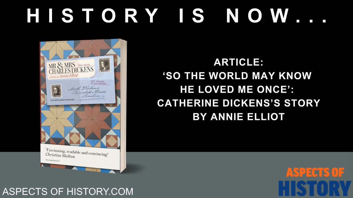 AspectsHistory's tweet image. The Catherine Dickens's Story
An article by Annie Elliot
aspectsofhistory.com/so-the-world-m…

Read Mr and Mrs Charles Dickens
amazon.co.uk/Mrs-Charles-Di…

#biography #charlesdickens #victorian
