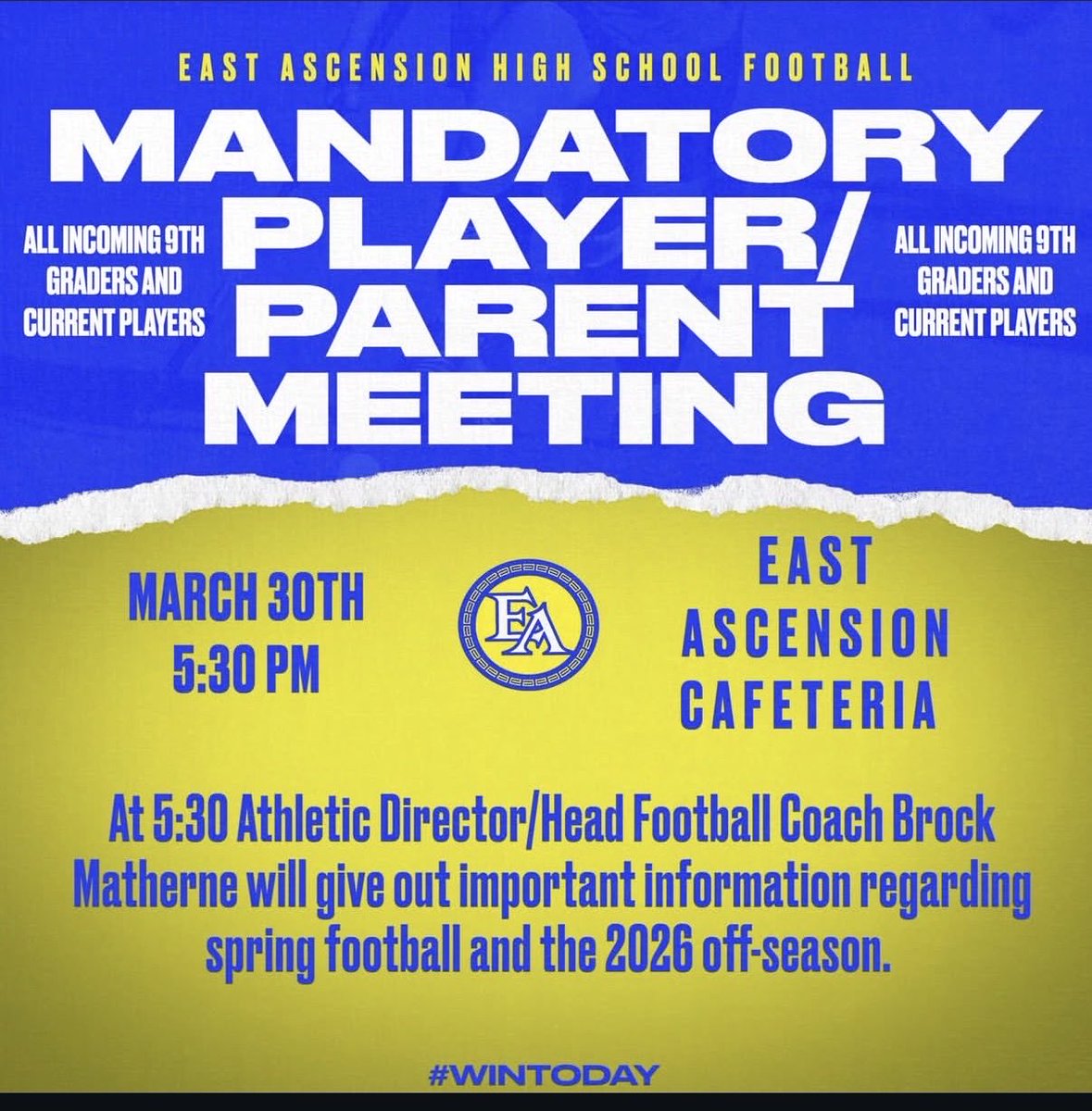 East Ascension Football tweet media