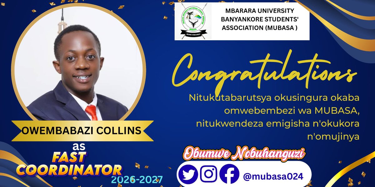 Mbarara Univ Banyankore Students' Assoc , MUBASA tweet media