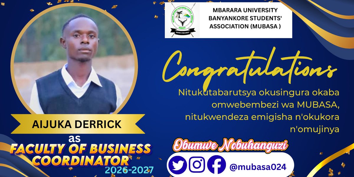Mbarara Univ Banyankore Students' Assoc , MUBASA tweet media