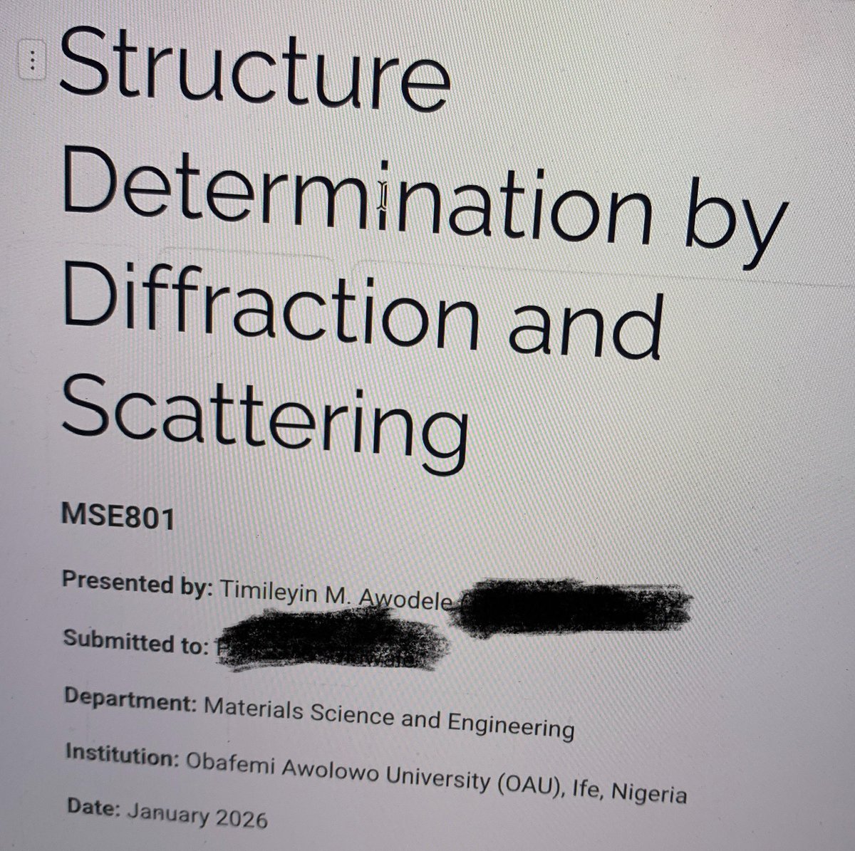 timiawodele's tweet photo. presentation while writing exams…

only a masters degree will do this to you 🥲 https://t.co/osh4lwWX9C