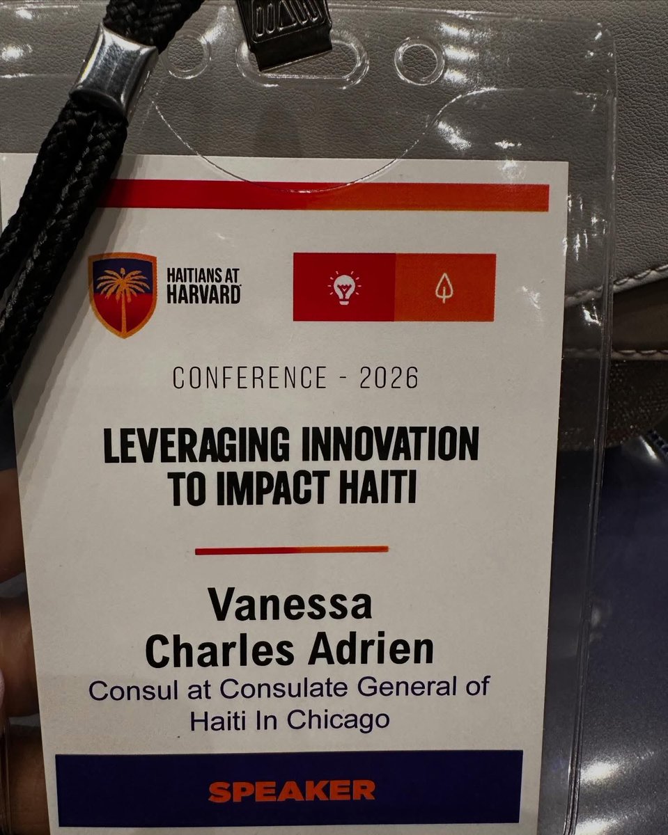 VanessaChrles's tweet photo. Mwen te vrèman kontan patisipe nan konferans @haitiansatharvard youn nan pi gwo rasanbleman dyaspora ayisyen nan Inivèsite Harvard.

Se te yon bèl opòtinite pou m pataje refleksyon mwen sou inovasyon ak wòl dyaspora a nan devlopman Ayiti.

Mèsi @marcalainb ak tout ekip la ! https://t.co/M7TAj5M5vp