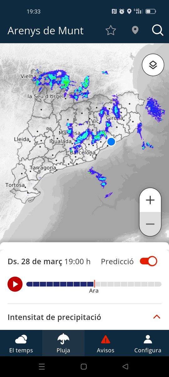 MeteoAdM's tweet image. #Bonvespre des de la part alta d'#ArenysdeMunt Acabem un #Capdesetmana que ha vingut marcat pel pas d'un #frontfred, així es veia ahir a la #tarda com s'anava ☁️ intuïnt-se algunes febles i disperses ☔ des de dalt del turó de Montalt 👇