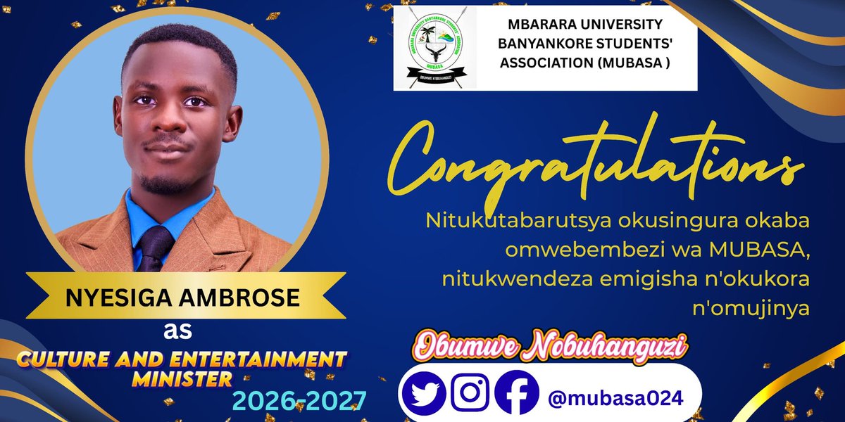 Mbarara Univ Banyankore Students' Assoc , MUBASA tweet media