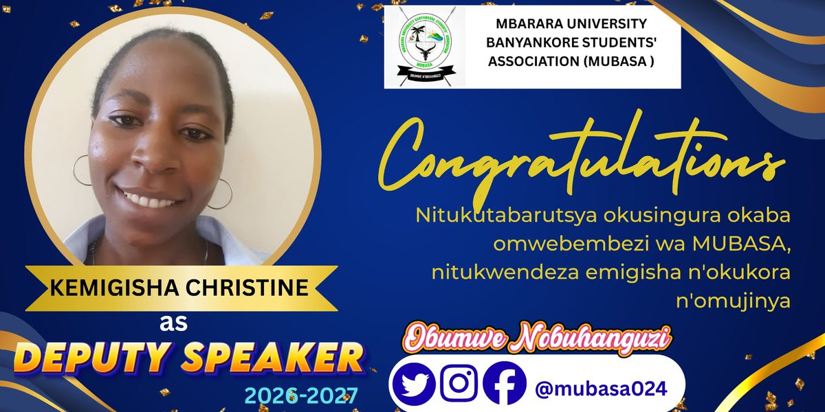 Mbarara Univ Banyankore Students' Assoc , MUBASA tweet media
