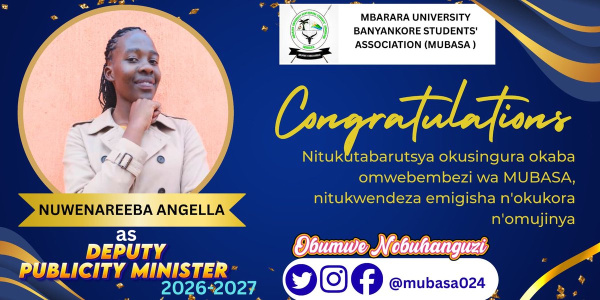 Mbarara Univ Banyankore Students' Assoc , MUBASA tweet media