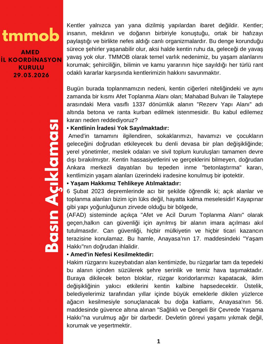 TMMOB AMED İKK tweet media