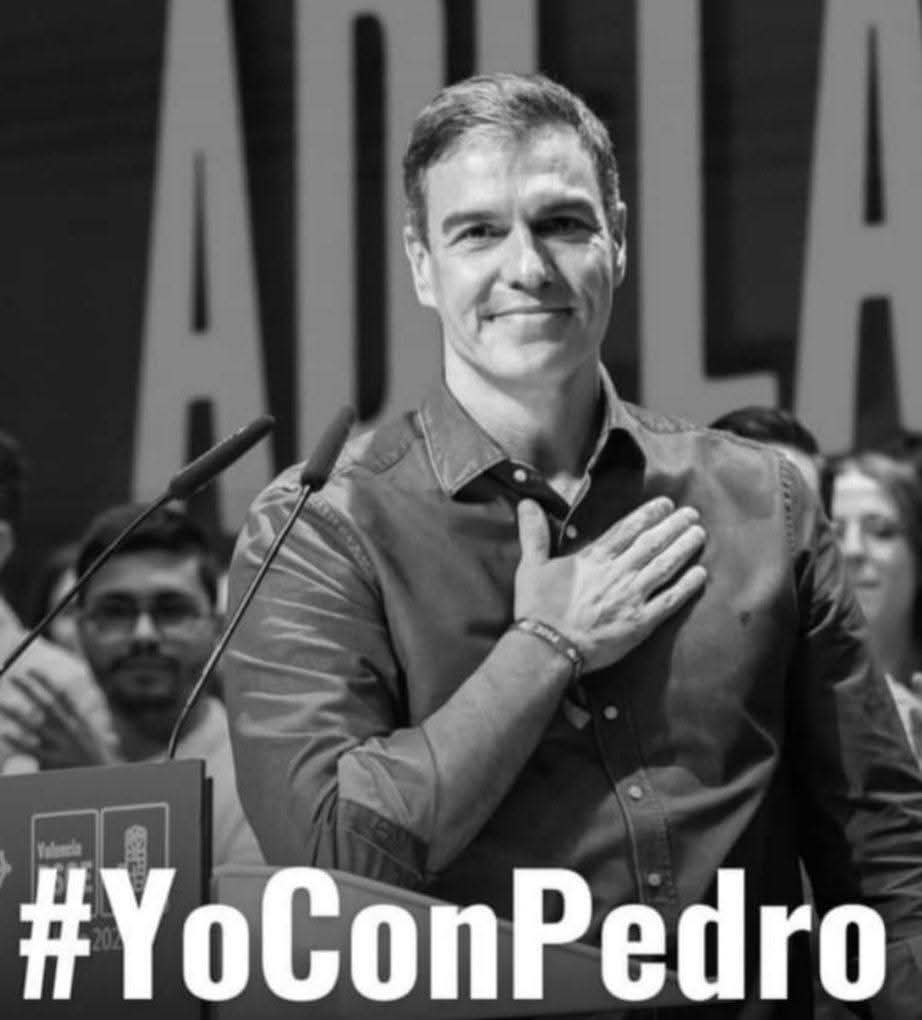 Franzmruiz's tweet photo. Desdé el principio hasta el infinito contigo, Pedro Sánchez Pérez Castejón 💪💪 https://t.co/EvMvzwwI7x