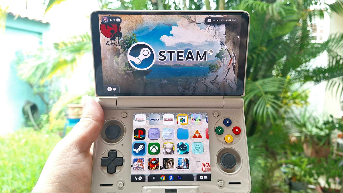 Dan_Cles's tweet photo. I love the Ayn Thor and have been playing a lot of my Steam backlog on it lately, so I want to help the community by starting with this video showing how my favorite games run on it. Hope you like it. :D #aynthor #gamehub #steam 

https://t.co/OSzDsAU4B0 https://t.co/BTue47UmFi